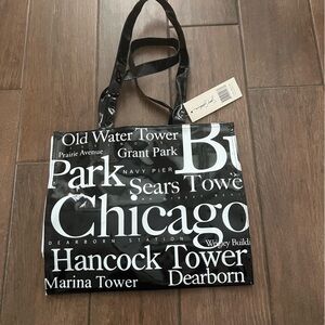 PVC Vinyl Jay Joshua Chicago Tote Bag with Tags; Never Used